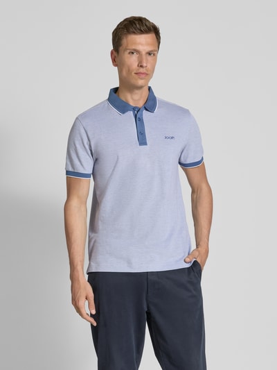 JOOP! Collection Poloshirt mit Label-Stitching Hellblau 4