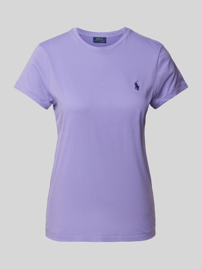 Polo Ralph Lauren T-Shirt mit Logo-Stitching Lila 2