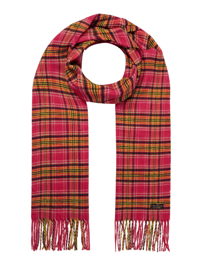 Fraas Schal mit Tartan-Karo Pink 1