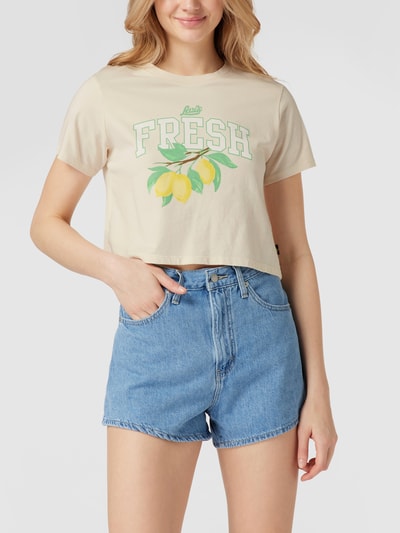 Levi's® Cropped T-Shirt mit Motiv-Print Offwhite 4