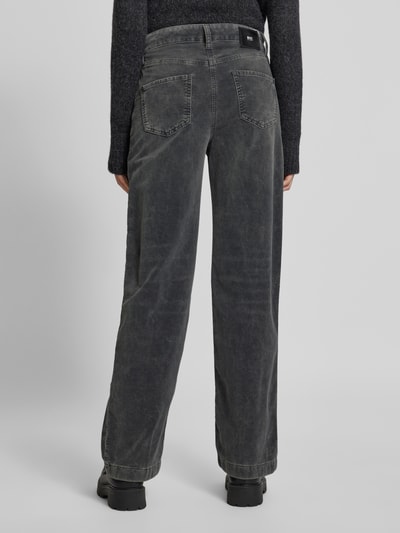 MAC Wide leg broek in 5-pocketmodel Antraciet - 5