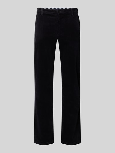 Christian Berg Men Straight Fit Stoffhose aus Baumwoll-Mix Marine 1