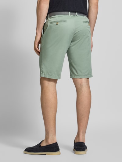 Christian Berg Men Bermudy z wpuszczanymi kieszeniami w stylu francuskim Trawiasty zielony 5