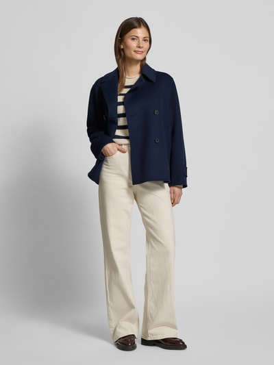 Weekend Max Mara Schurwolljacke mit Umlegekragen Modell 'AFONE' Marine 1