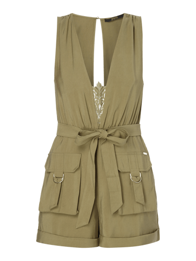 Guess Playsuit mit tiefem V-Ausschnitt Oliv 2