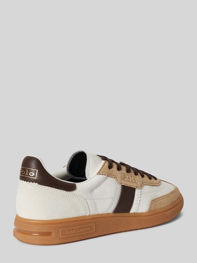 Polo Ralph Lauren Sneaker aus echtem Rindvelours Offwhite 4