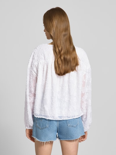 Gina Tricot Blouseshirt met druppelvormige hals Offwhite - 5