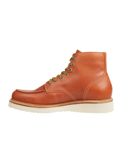 Selected Homme Boots van leer, model 'Teo' Cognac - 4