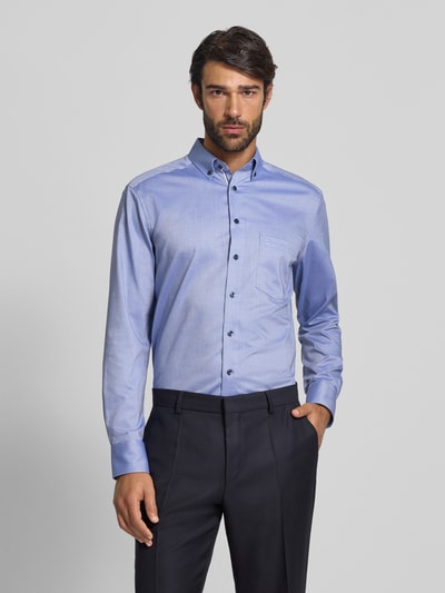OLYMP Modern Fit Businesshemd mit Button-Down-Kragen Royal 4
