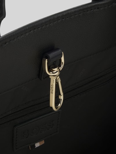 BOSS Umhängetasche mit Label-Detail Modell 'Sandy MED Tote' Black 6