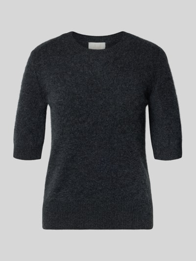 Marella Gebreide pullover van een mix van lanawol en kasjmier, model 'JIM' Donkergrijs - 2