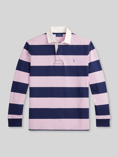 Polo Ralph Lauren Regular Fit Sweatshirt aus reiner Baumwolle Modell 'LS RUGBY M3' Rosa 2