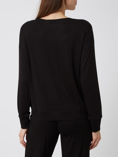 DKNY Sweatshirt in melierter Optik Black 5