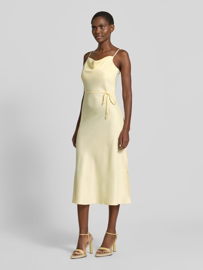 YAS Midikleid mit Stretch-Anteil Modell 'THEA' GELB 1