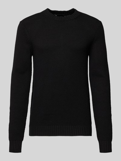 G-Star Raw Gebreide pullover met ribboorden Zwart - 2