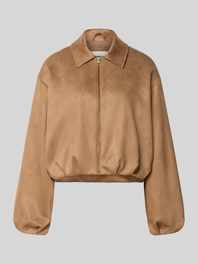 ONLY Bluzon o kroju regular fit z wykładanym kołnierzem model 'EVA' Camel 2