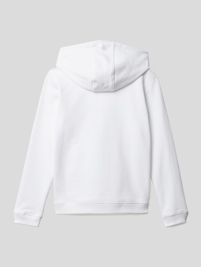 Lacoste Hoodie mit Label-Print Weiss 3