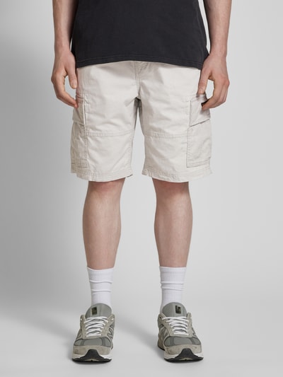 Superdry Regular Fit Cargoshorts mit Gürtel Modell 'Heavy' Offwhite 4