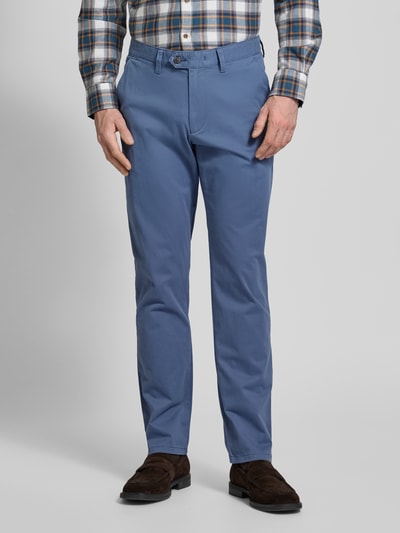 Christian Berg Men Regular Fit Chino mit Gürtelschlaufen Ocean 4