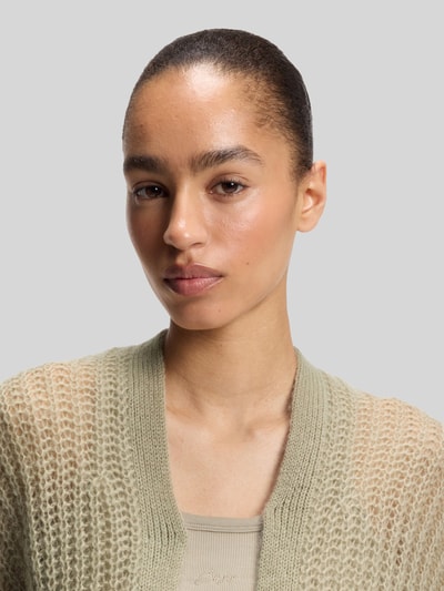 BOSS Orange Relaxed Fit Strickjacke aus Schurwoll-Mix Modell 'C_Furgovia_1' Schilf 3