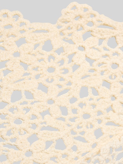 Produktfoto, Häkel Pareo aus reiner Baumwolle Modell 'KASMIN' von Pieces, Optik: Unifarben, Materialverarbeitung: Häkel, Textur floral