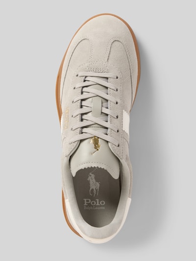 Polo Ralph Lauren Sneaker aus Leder mit Schnürung Modell 'HTR Aera' Hellgrau 3