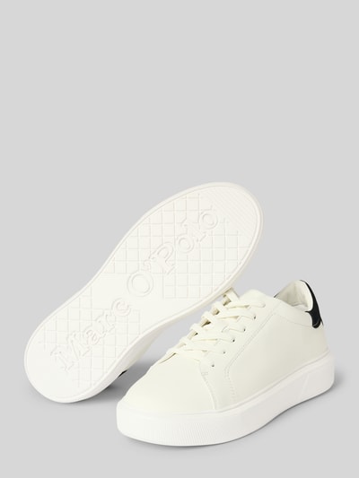 Marc O'Polo Sneakersy niskie z wysokiej jakości skóry bydlęcej Biały 4