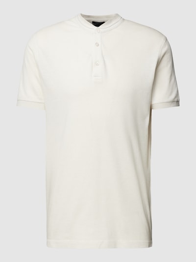 Strellson Poloshirt mit Stehkragen Modell 'Lamar' Offwhite 2