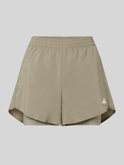 ADIDAS SPORTSWEAR Loose Fit Shorts im Double-Layer-Look Oliv 1