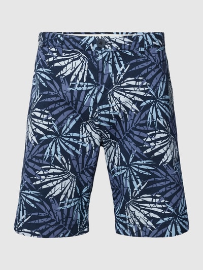 Tom Tailor Chino-Shorts mit Allover-Print Dunkelblau 2