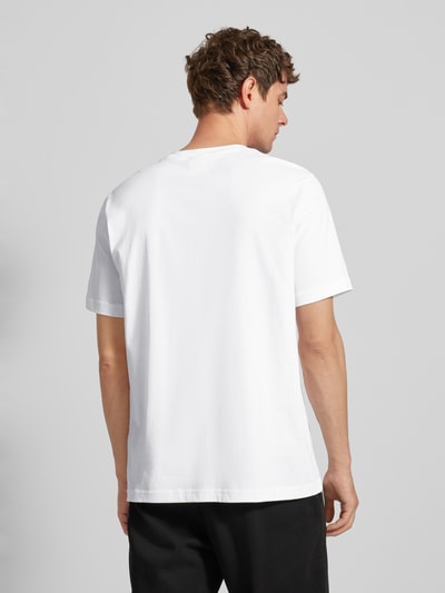 CHAMPION T-Shirt mit Label-Print Weiss 5