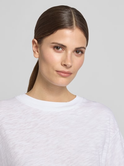 Marc O'Polo Regular Fit T-Shirt aus reiner Baumwolle Weiss 3