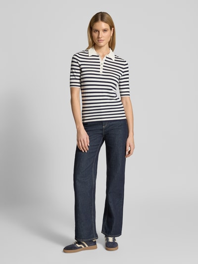 Christian Berg Woman Poloshirt aus Viskose-Mix Offwhite 1