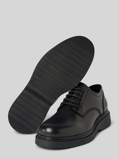 CK Calvin Klein Lederderby mit Schnürverschluss Black 4