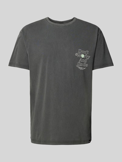 Tommy Jeans T-shirt z nadrukiem ze sloganem Czarny 2