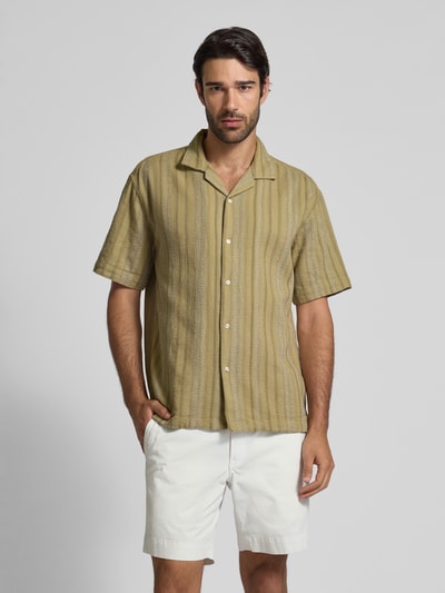 MCNEAL Vrijetijdsoverhemd met reverskraag Rietgroen - 4