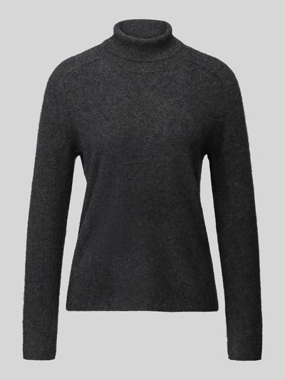 MM by Max Mara relaxed fit pullover van mix van wol en kasjmier model 'CARIOCA' Antraciet - 2