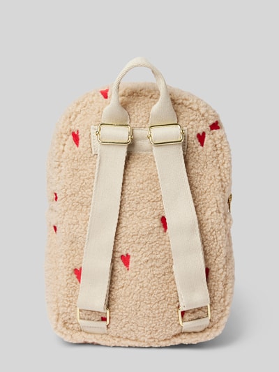 STUDIO NOOS Rucksack mit Label-Detail Modell 'Ecru' Sand 4