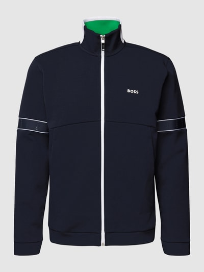 BOSS Green Sweatjacke mit Label-Details Modell 'SKAZ' Marine 2