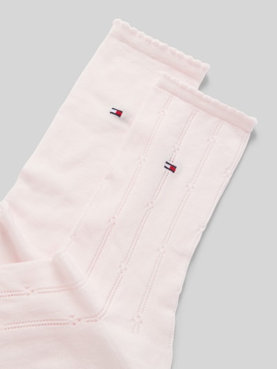 Tommy Hilfiger Socken mit Logo-Print im 2er-Pack Rosa 2