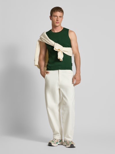 PROHIBITED Gebreide spencer met labelstitching  Groen - 1