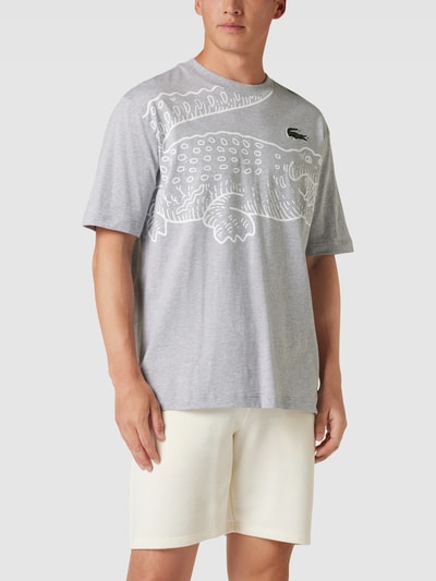 Lacoste T-Shirt mit Rundhalsausschnitt Hellgrau 4