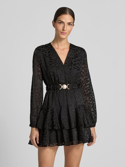 GUESS Mini-jurk met riem model 'CLARISSE' Zwart - 4