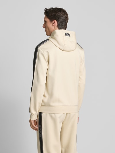 EA7 Emporio Armani Sweatjacke mit Zweiwege-Reißverschluss Offwhite 5