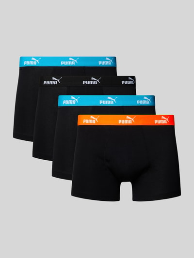 Puma Boxershorts mit elastischem Logo-Bund im 4er-Pack Black 1