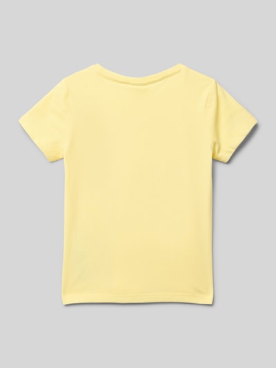 s.Oliver RED LABEL Loose Fit T-Shirt aus reiner Baumwolle Hellgelb 3