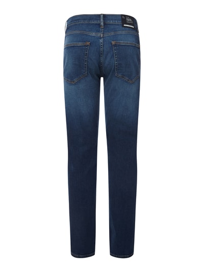 Armedangels Slim fit broek in leerlook, model 'RESA' Donkerblauw - 3