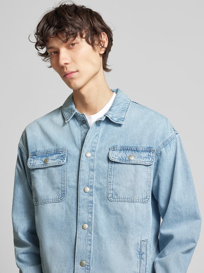 Jack & Jones Jeansjack met knoopsluiting, model 'CHASE' Lichtblauw - 3