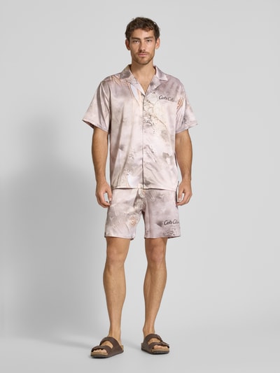 CARLO COLUCCI Oversized Shorts mit elastischem Bund Beige 1