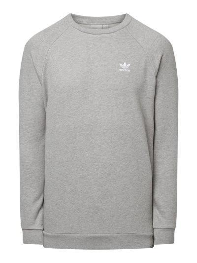 adidas Originals Sweatshirt mit Logo-Stickerei Hellgrau Melange 2